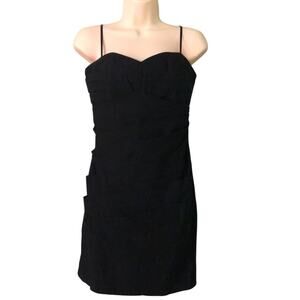 Ruby Rox Black Woven Stretch Cocktail Dress NWT Juniors Size 13 Bandage